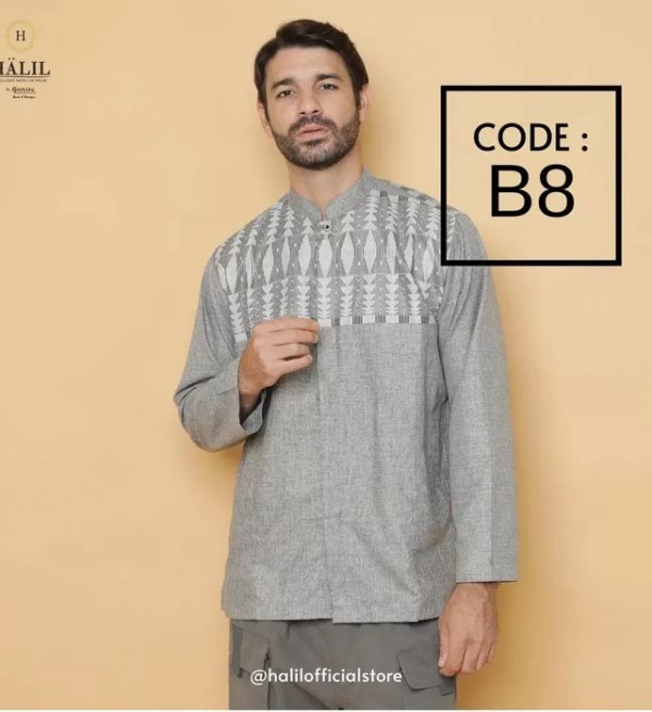 Baju Muslim/ Kurta/ Baju Koko Pria/ Gamis Pakistan Halil/ Halil B8